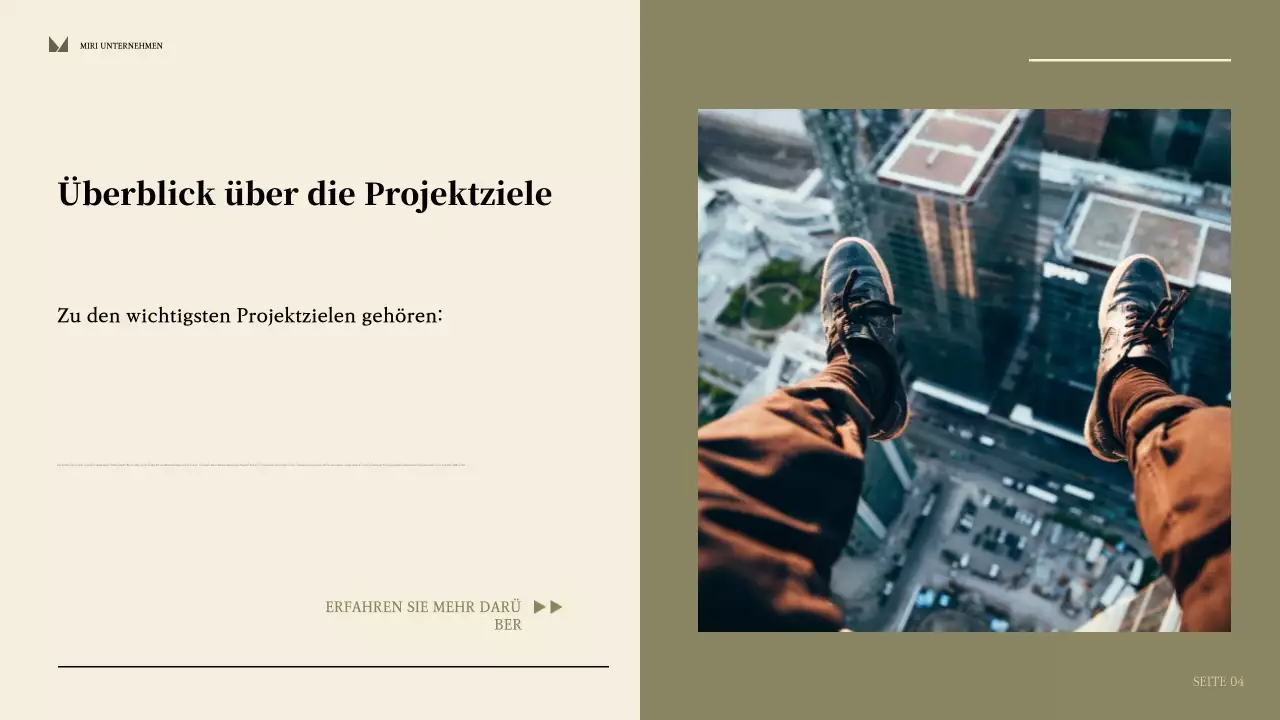 beige moderner Geschäftsbericht