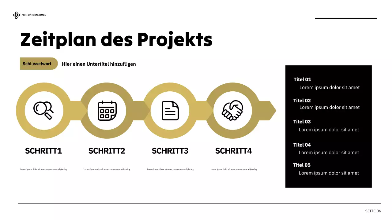 black modern business report