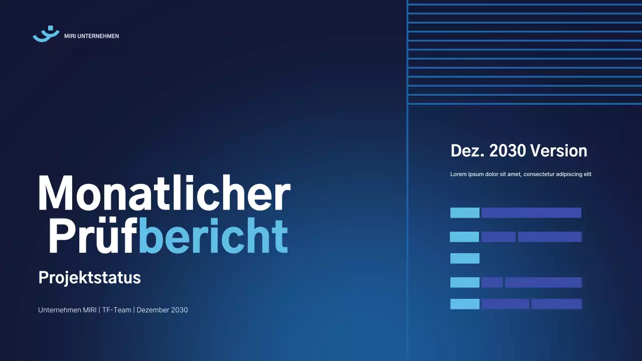 blue modern report Dokument