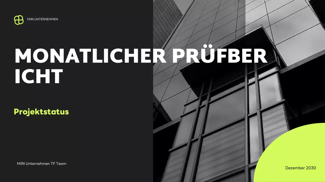 black modern business report