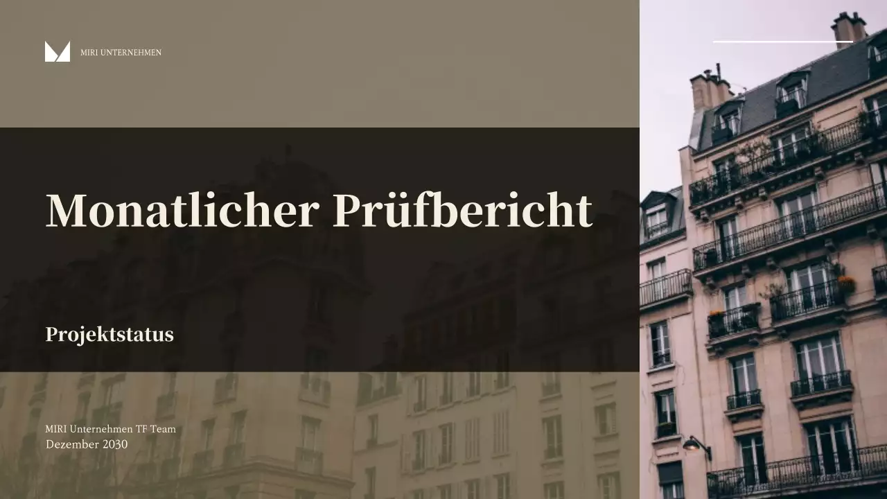 beige moderner Geschäftsbericht