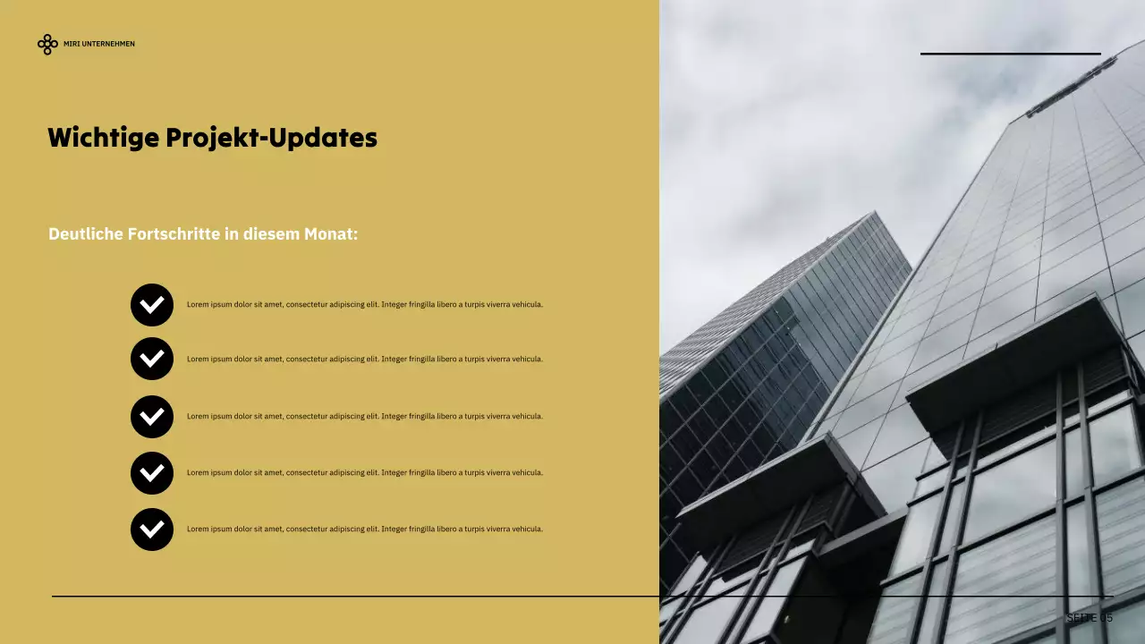 black modern business report