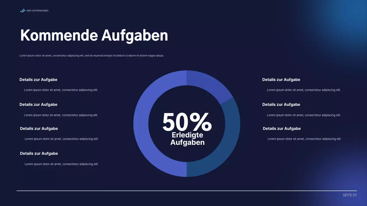 blue modern report Dokument