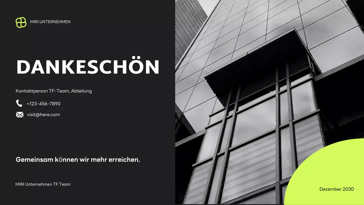 black modern business report