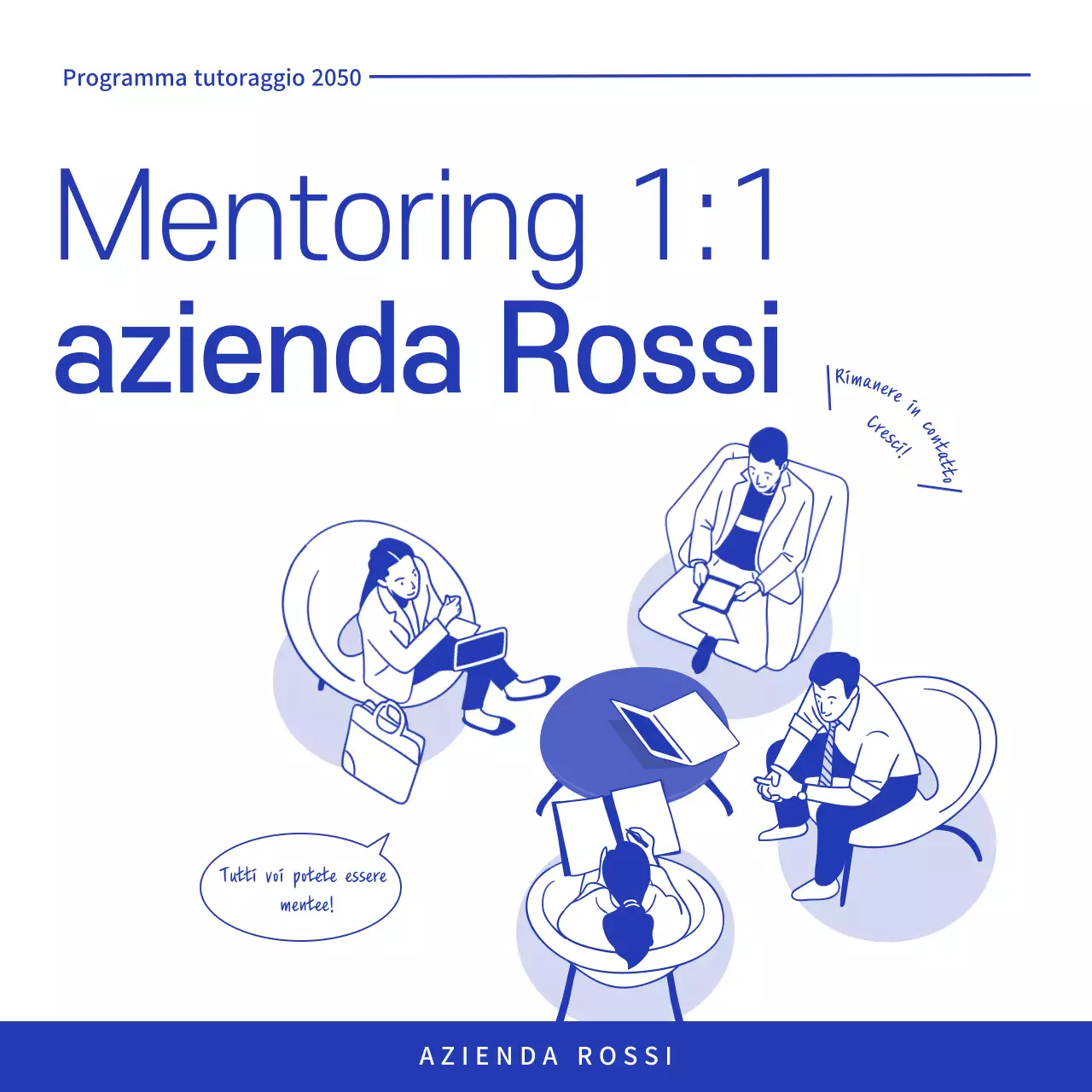 Promuovere il mentoring blu moderno