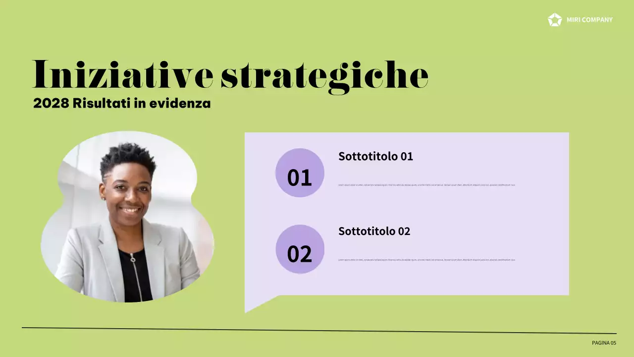 relazione aziendale moderna viola