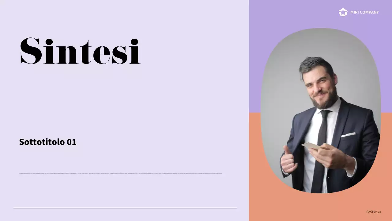 relazione aziendale moderna viola