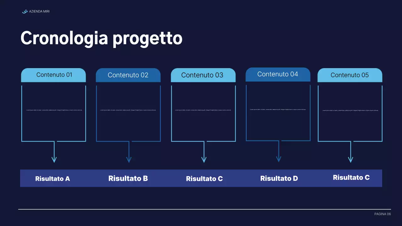 documento di relazione blu moderno