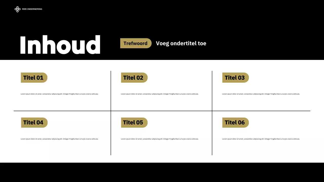 zwart modern zakelijk verslag