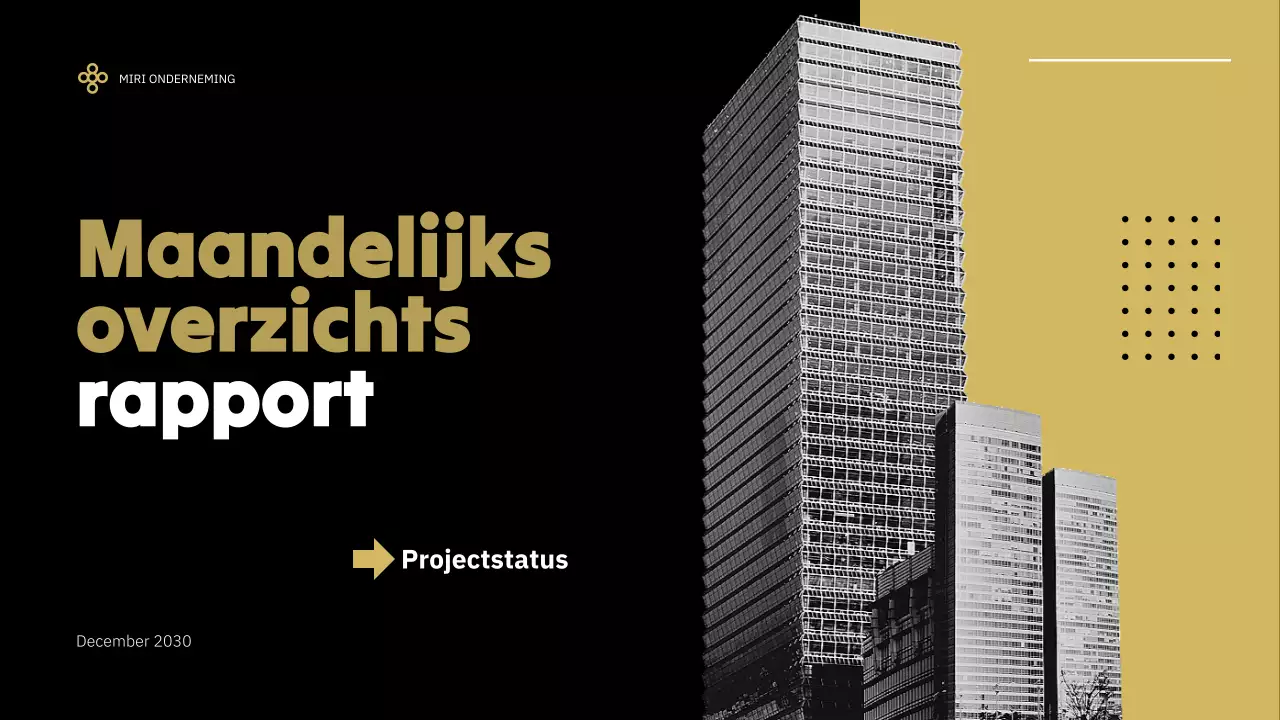 zwart modern zakelijk verslag