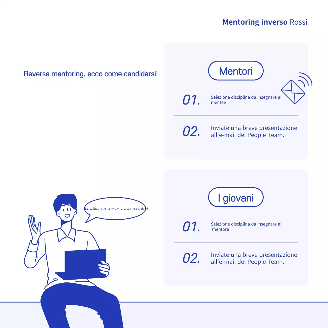 Promuovere il mentoring blu moderno