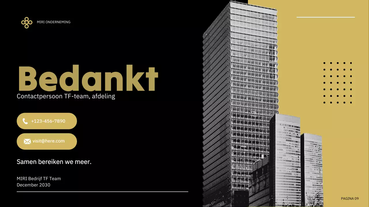 zwart modern zakelijk verslag