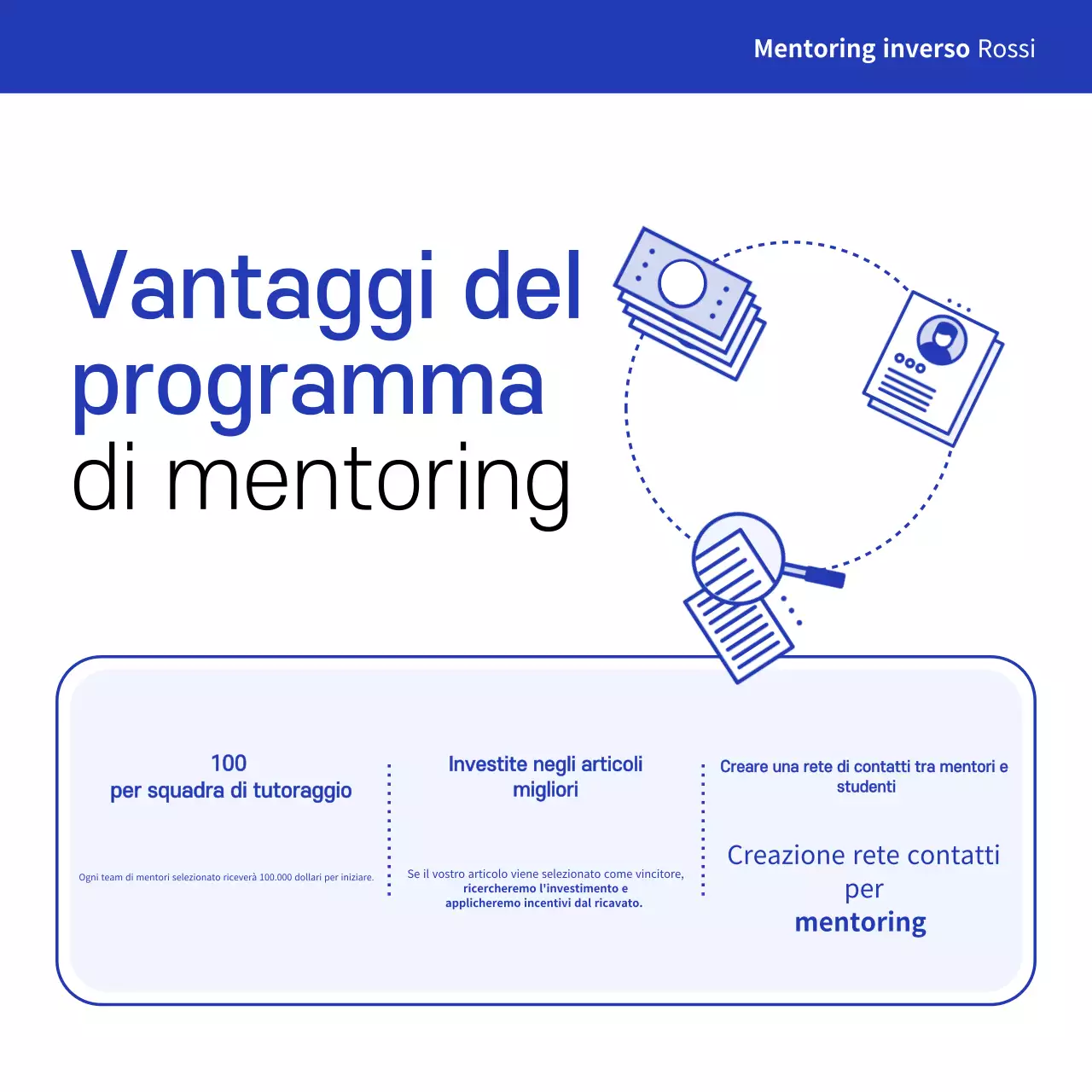 Promuovere il mentoring blu moderno