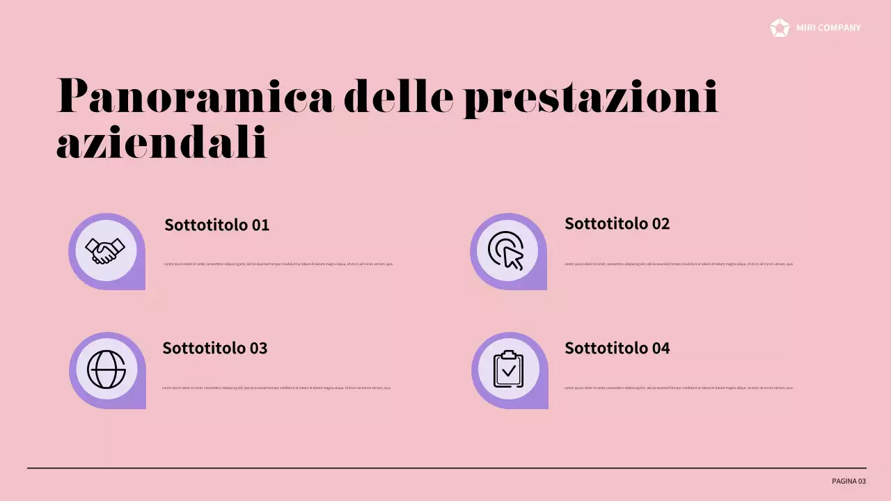 relazione aziendale moderna viola