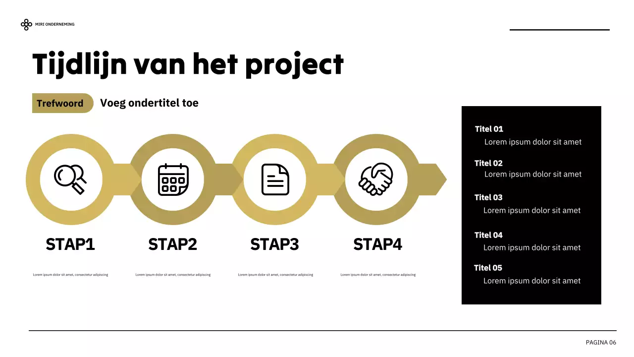 zwart modern zakelijk verslag