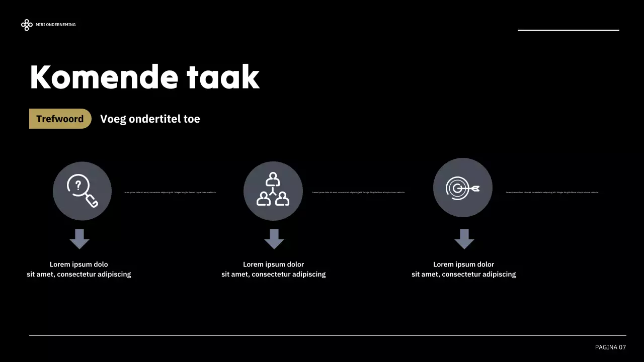 zwart modern zakelijk verslag