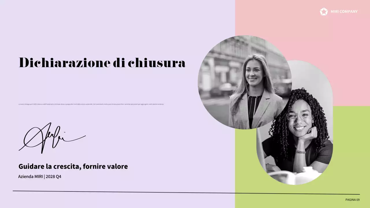 relazione aziendale moderna viola