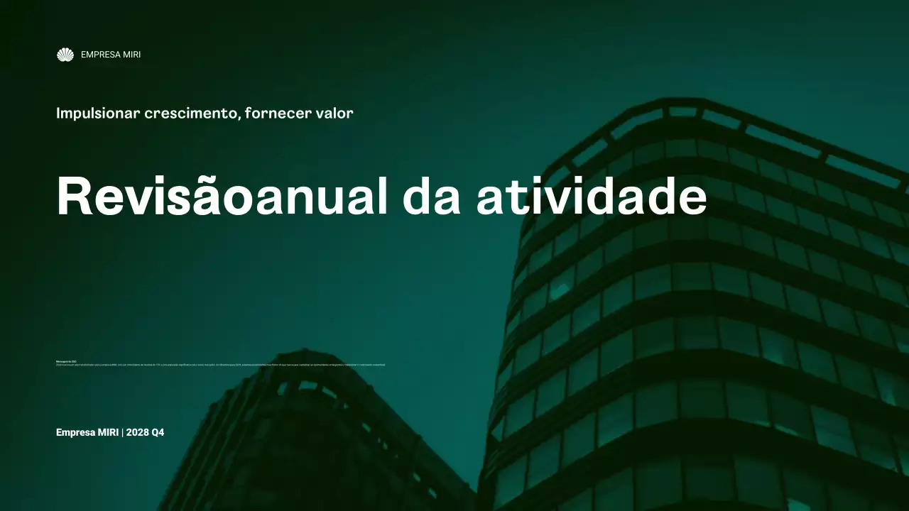 relatório sobre as empresas ecológicas modernas