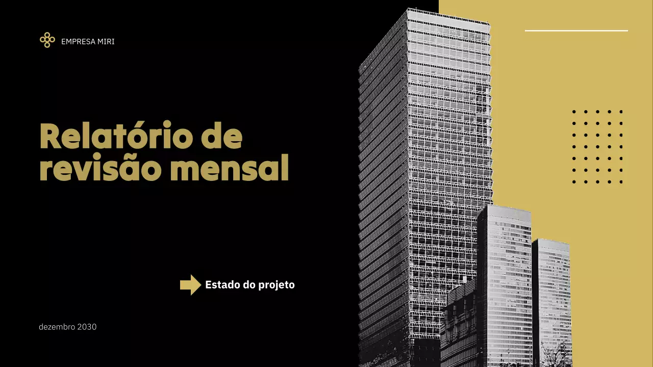 relatório de empresa negra moderna