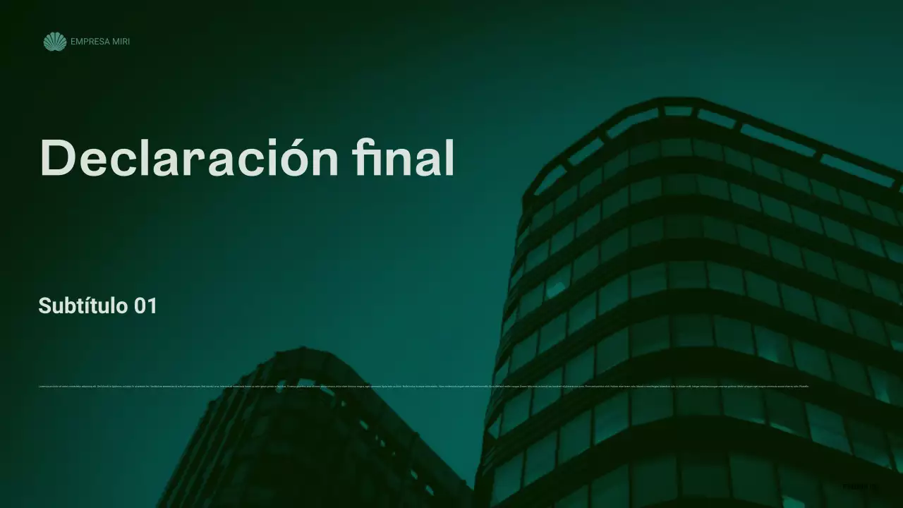 informe sobre la empresa moderna y ecológica
