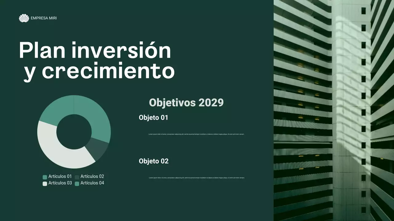 informe sobre la empresa moderna y ecológica
