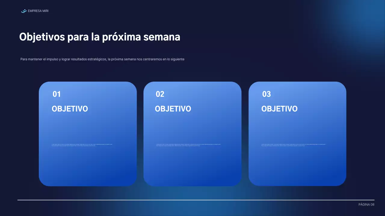 documento del informe blue modern