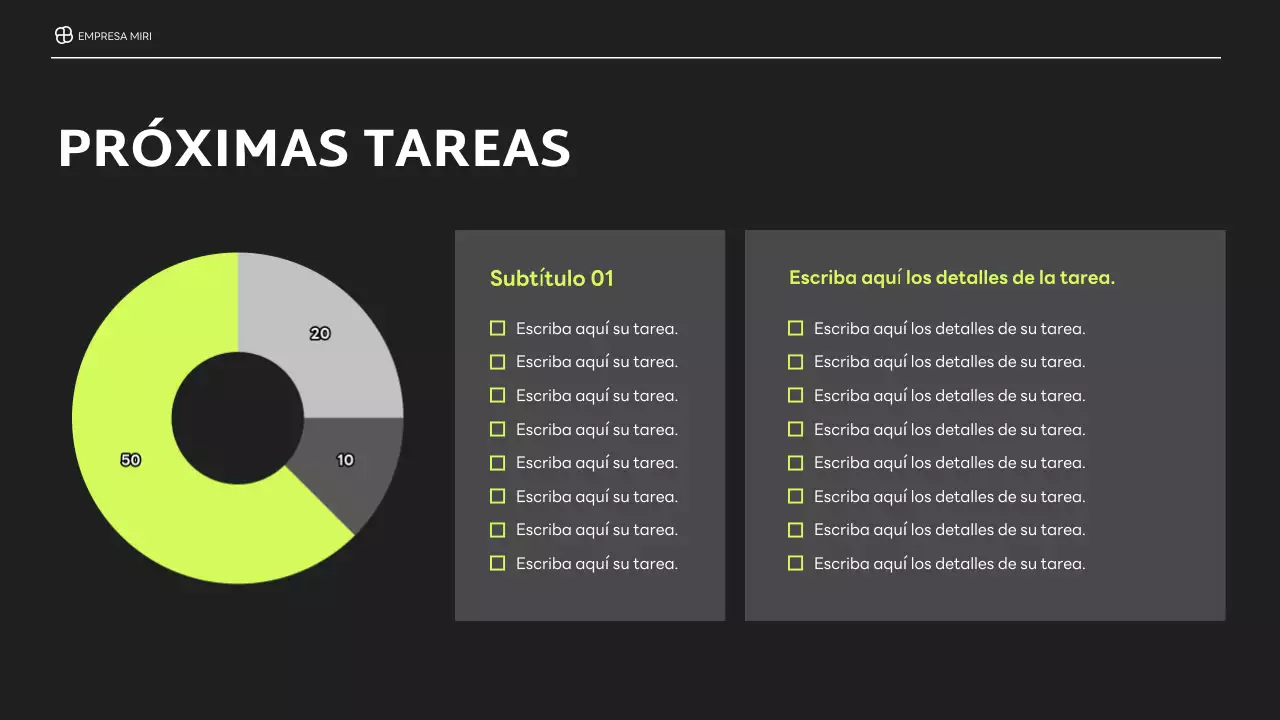 informe sobre la empresa moderna negra