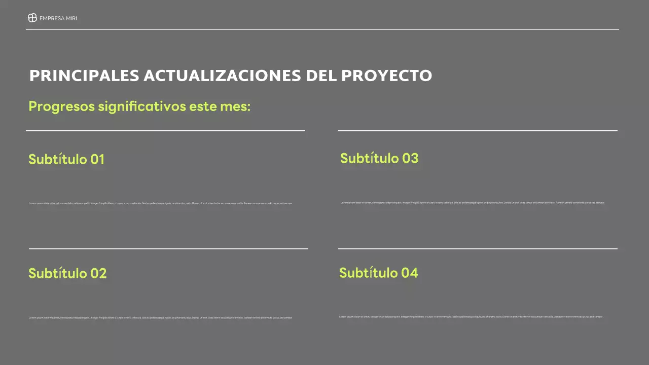 informe sobre la empresa moderna negra