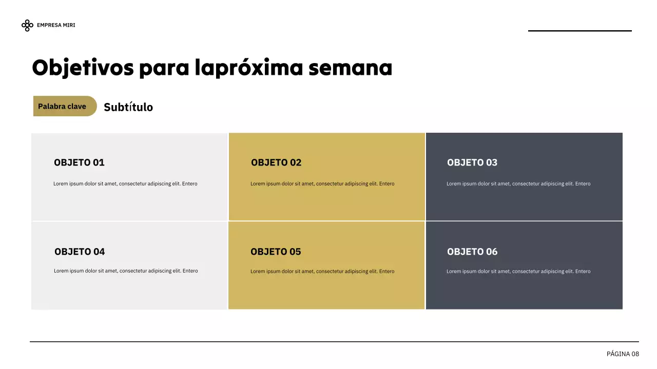 informe sobre la empresa moderna negra