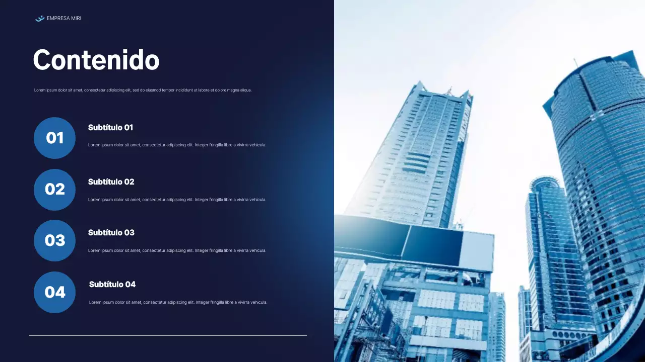 documento del informe blue modern