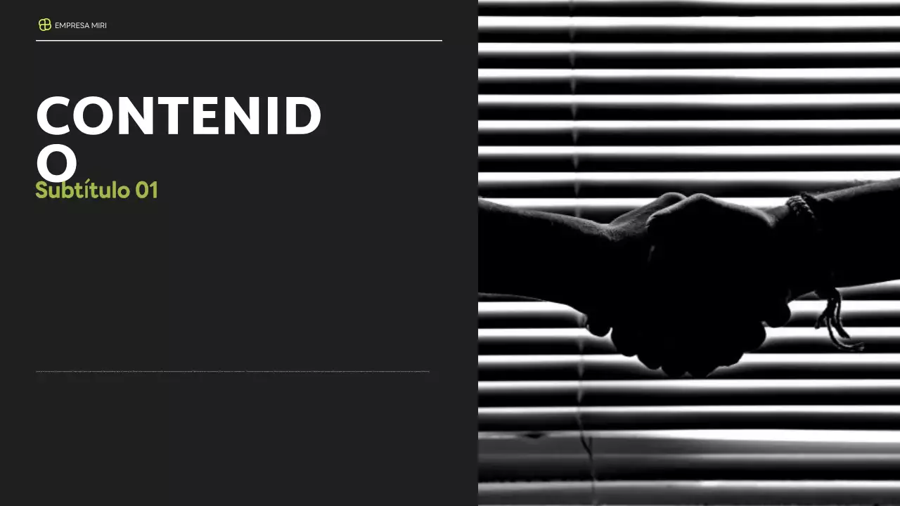 informe sobre la empresa moderna negra