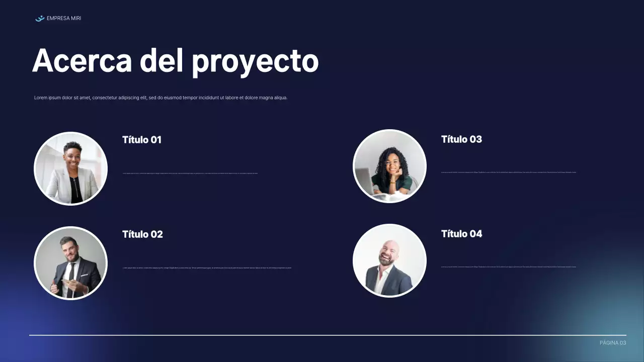 documento del informe blue modern