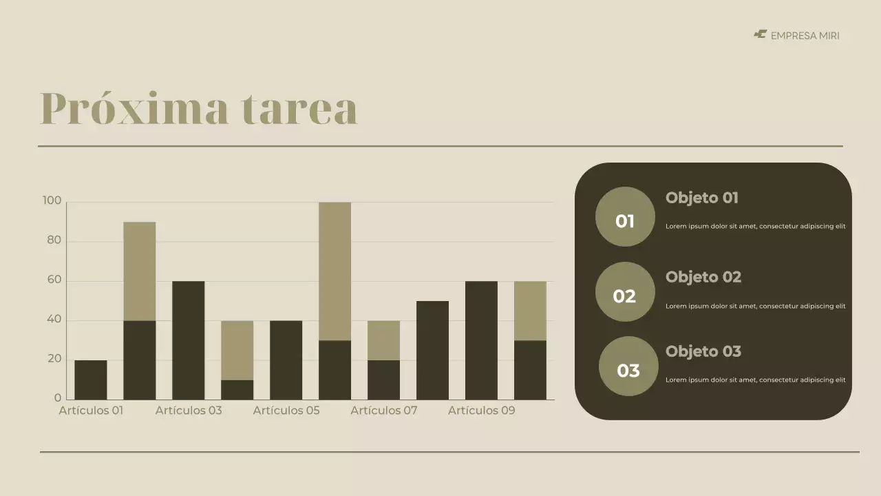 informe sobre la empresa moderna negra