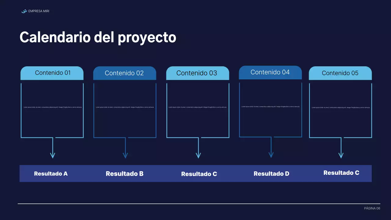 documento del informe blue modern
