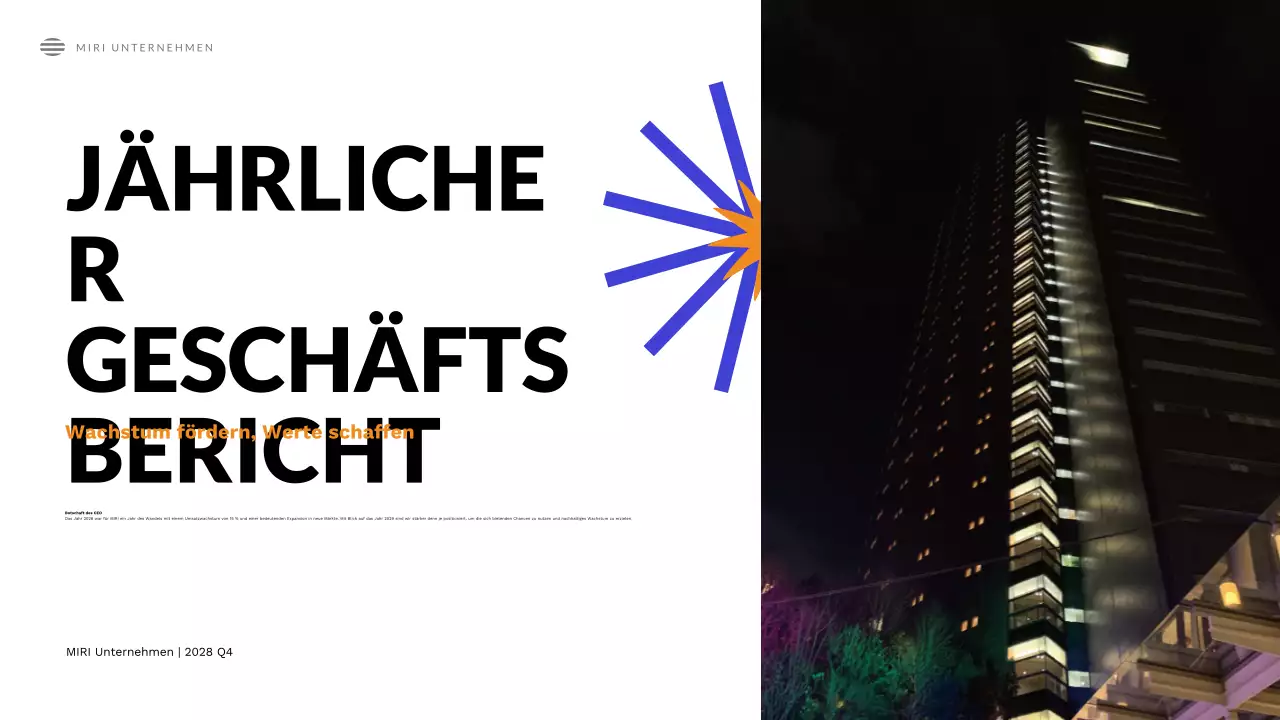 black modern business report