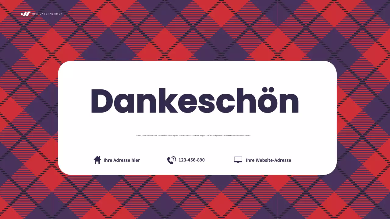 red modern marketing plan