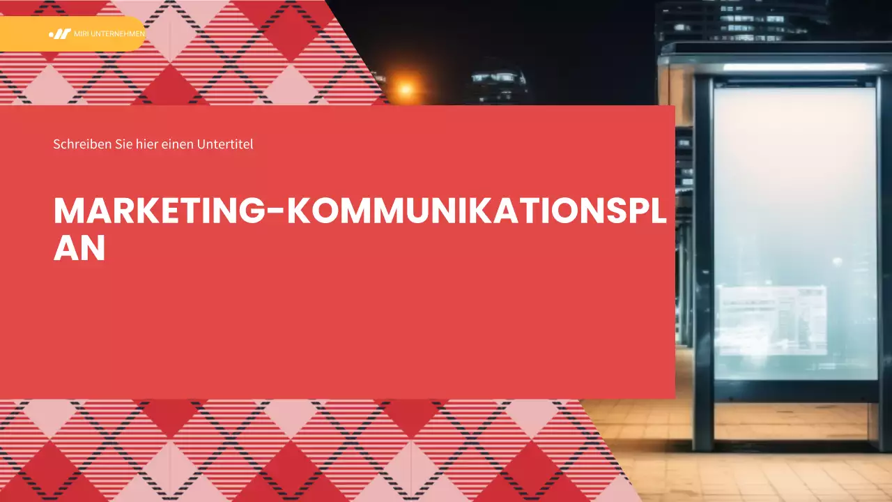 red modern marketing plan