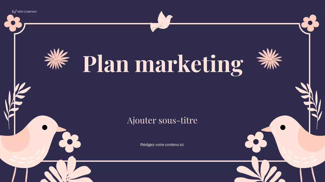 plan de marketing floral de la marine
