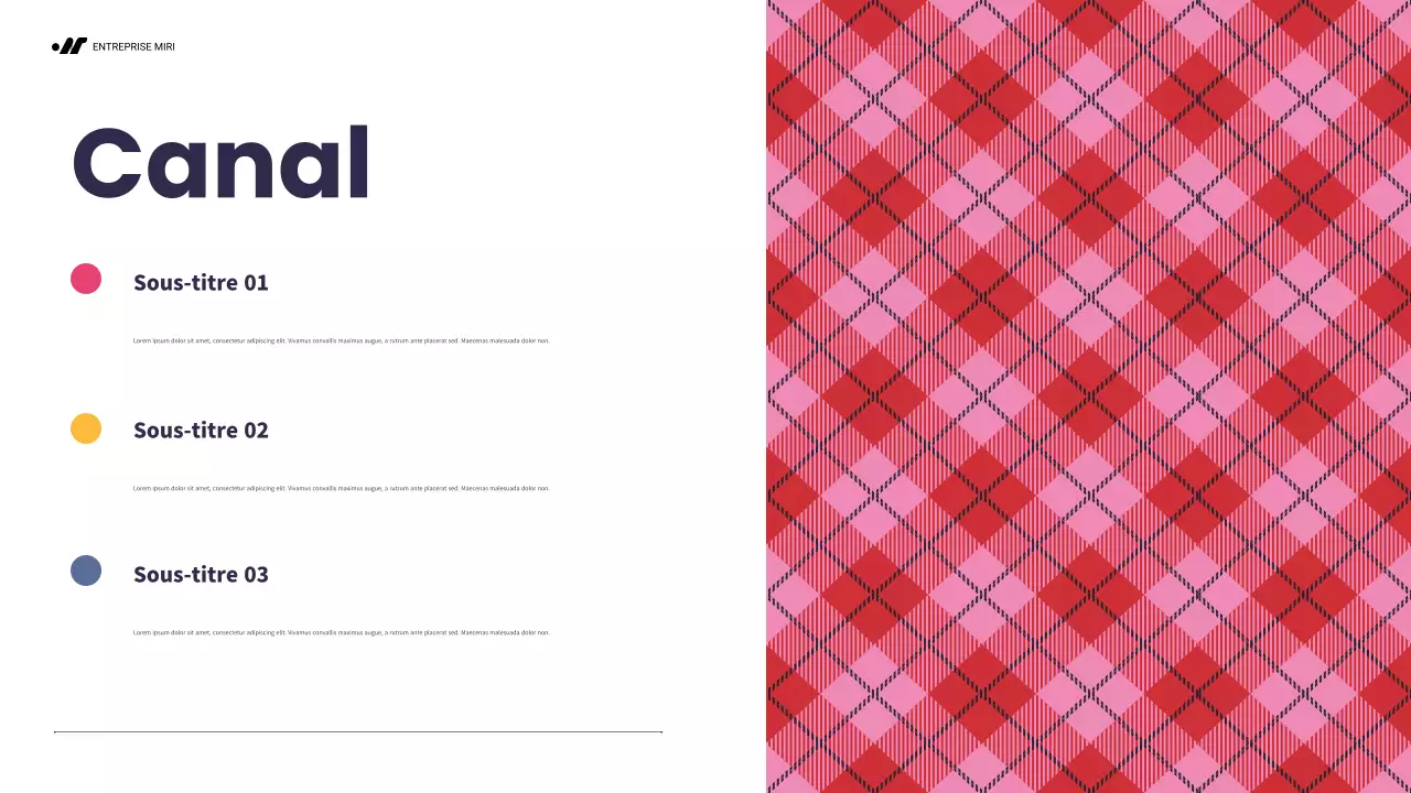 plan de marketing moderne rouge