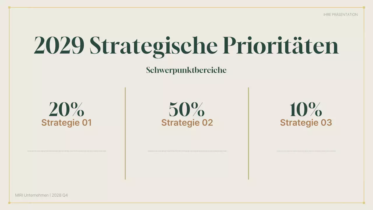 grüner professioneller Geschäftsbericht