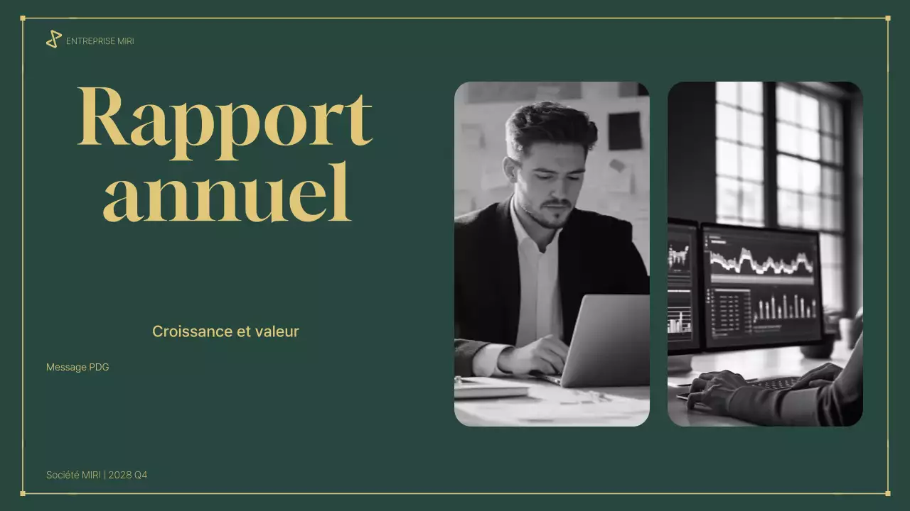 rapport d'activité professionnel vert