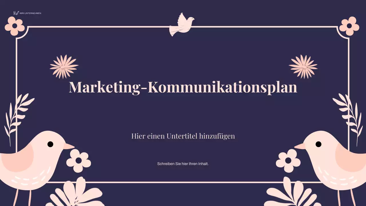 marketingplan für floristen der marine