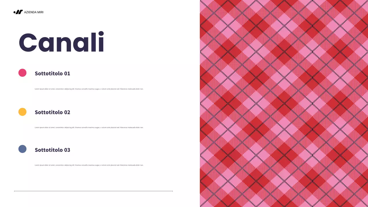 piano di marketing rosso moderno