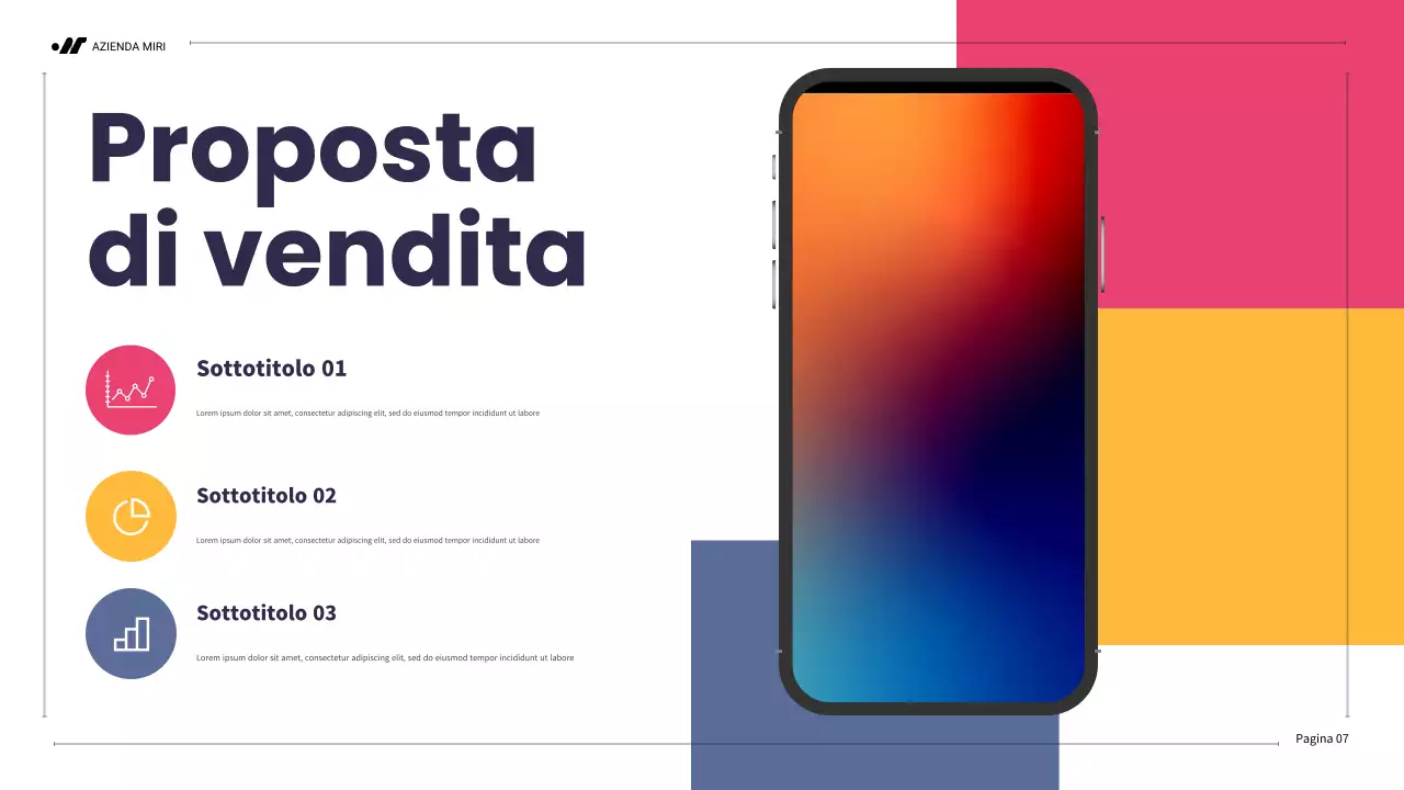 piano di marketing rosso moderno