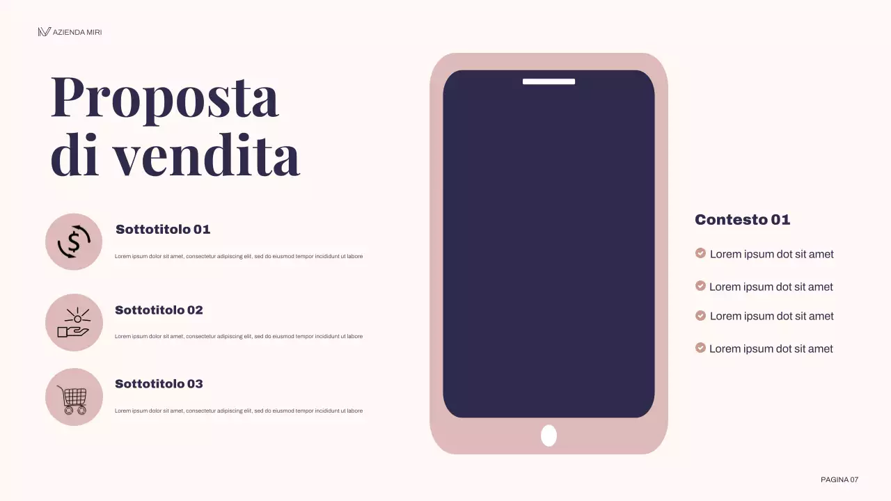 piano di marketing floreale della marina