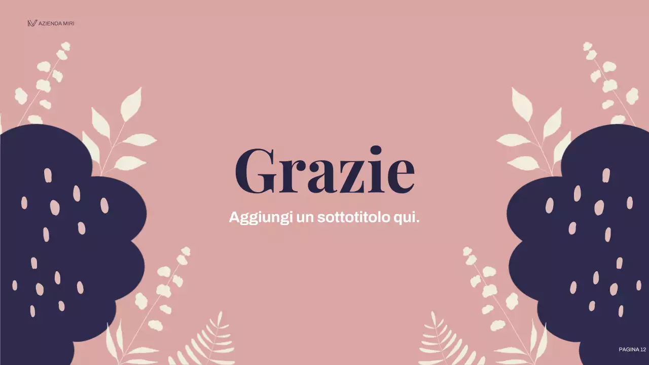 piano di marketing floreale della marina