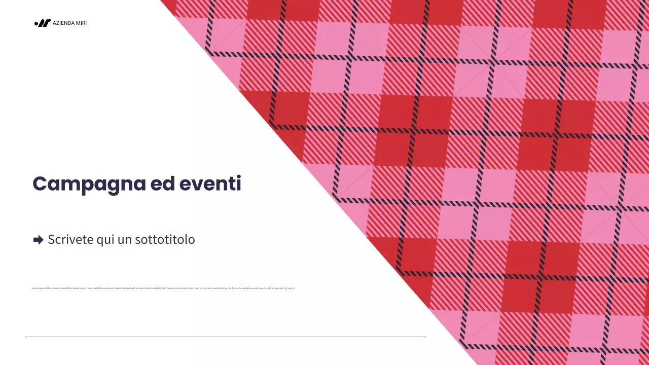 piano di marketing rosso moderno