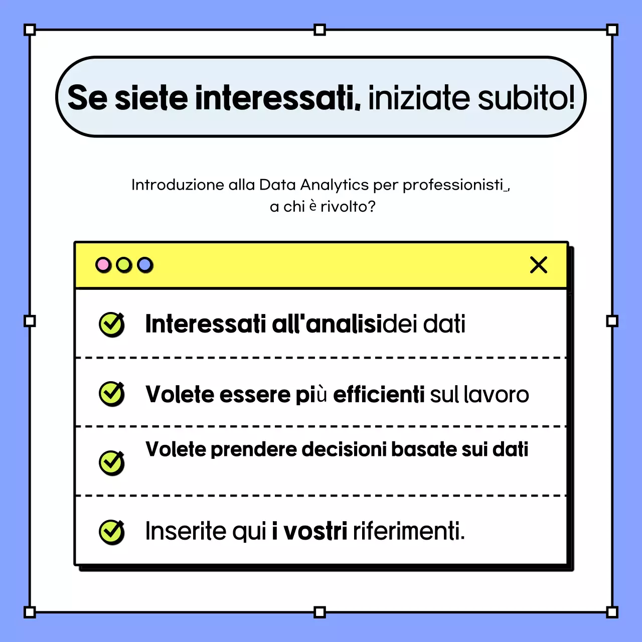 Azzurro Minimalista Reclutamento apprendisti