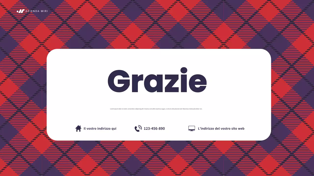 piano di marketing rosso moderno