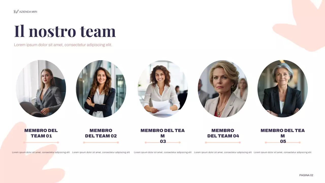 piano di marketing floreale della marina